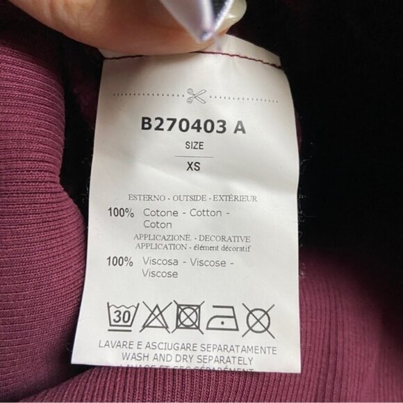 Brognano high waisted 100% cotton jogger lace leggings Sz XS - Picture 5 of 8